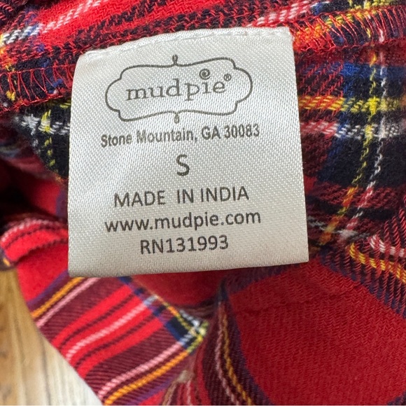 Mud Pie Red and Blue Plaid Garment - Picture 4 of 4